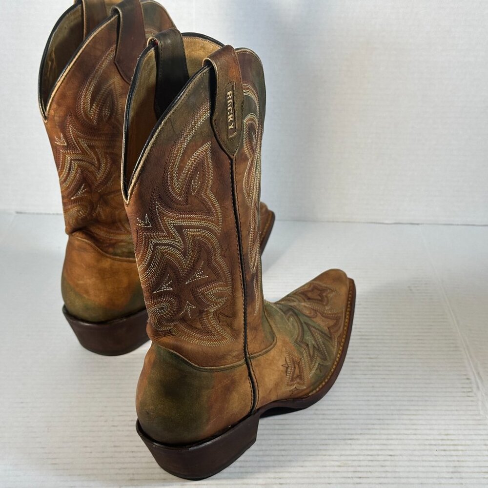 MENS WESTERN BOOTS SIZ 9.5 - Picture 6 of 16